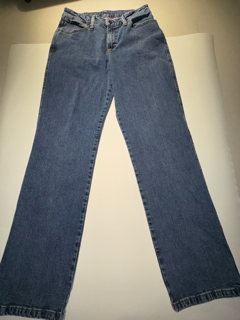 Wrangler Men's Dark Blue Slim Straight Jeans with Red Trim - Picture 6 of 10